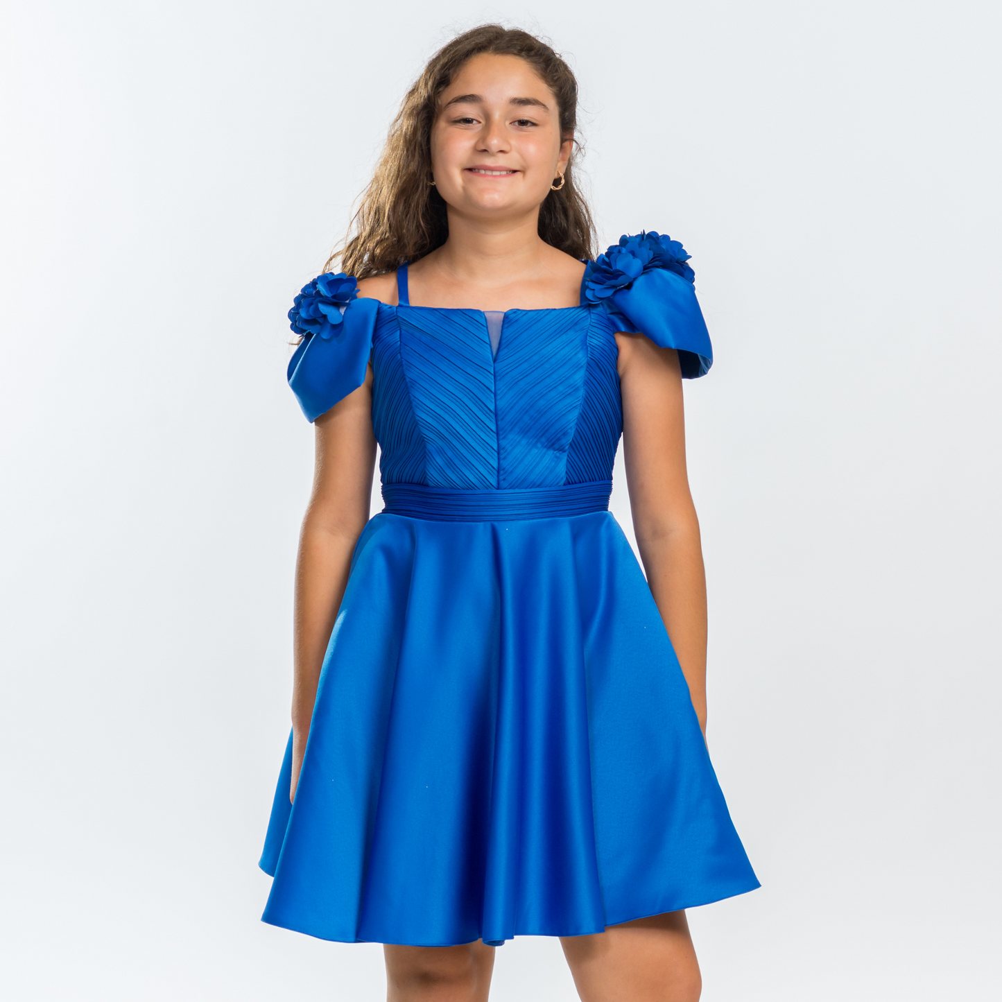 Miss playful red dress for teens-5