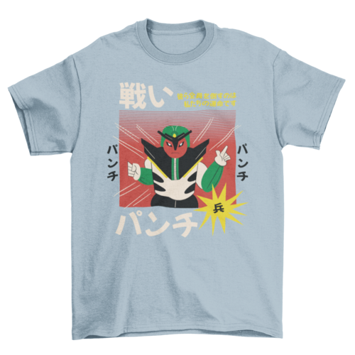 Japanese robot character retro t-shirt