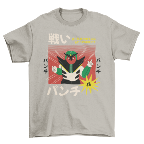 Japanese robot character retro t-shirt