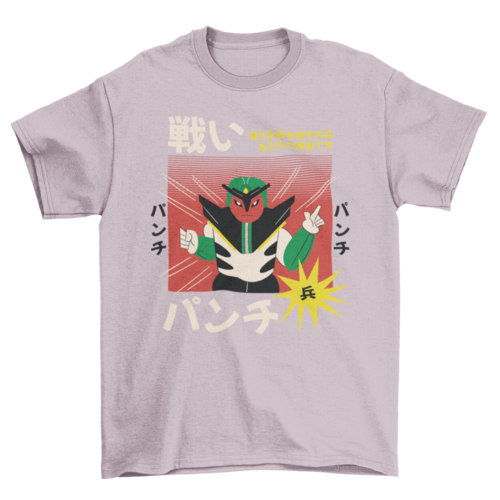 Japanese robot character retro t-shirt