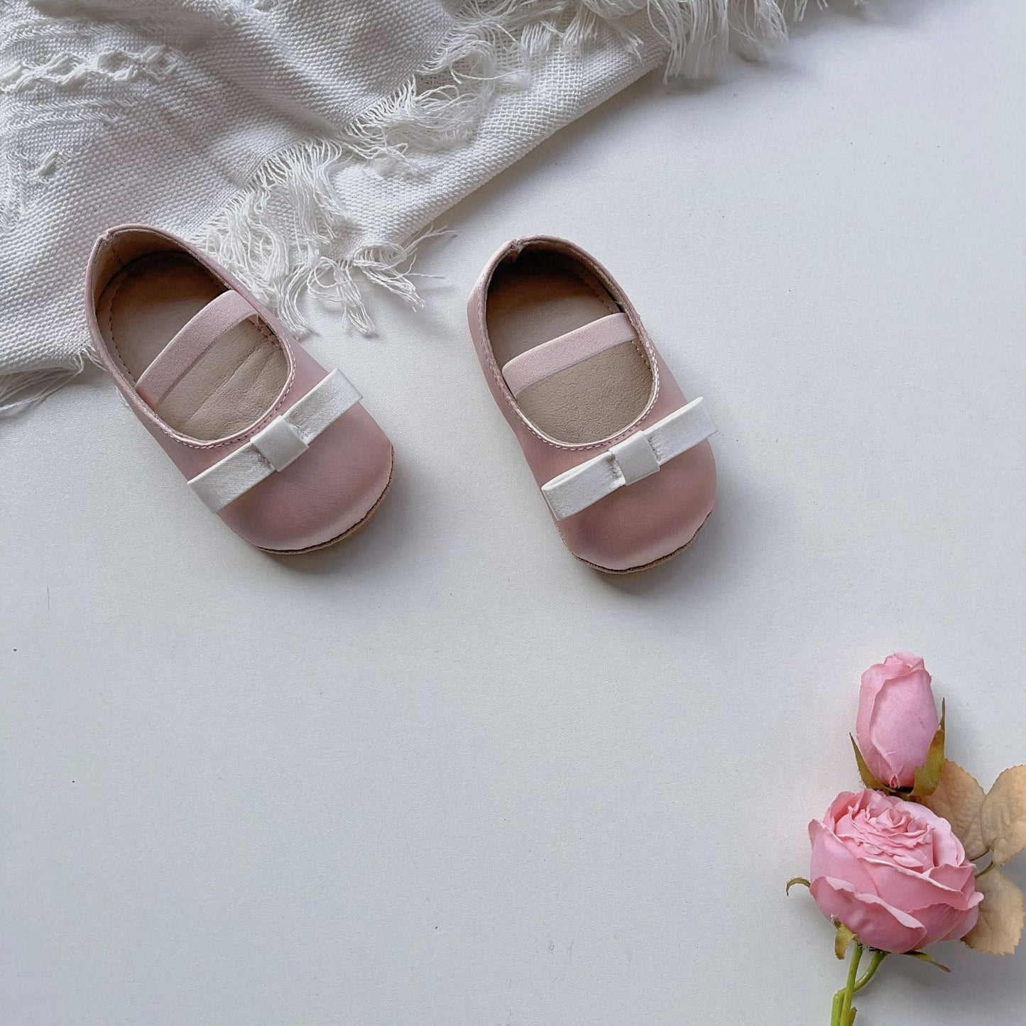 Spring Baby Girl Cute Bow Toddler Soft-Sole Anti-Slip Walking Shoes-6