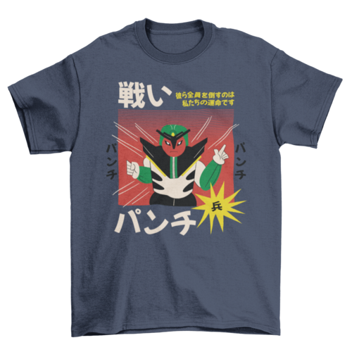 Japanese robot character retro t-shirt